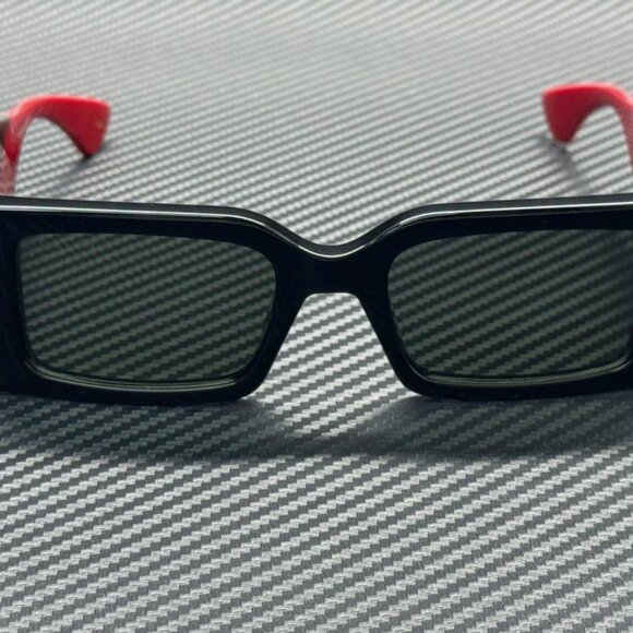 GUCCI Black Grey Women\'s 52 mm Medium Sunglasses main image 5